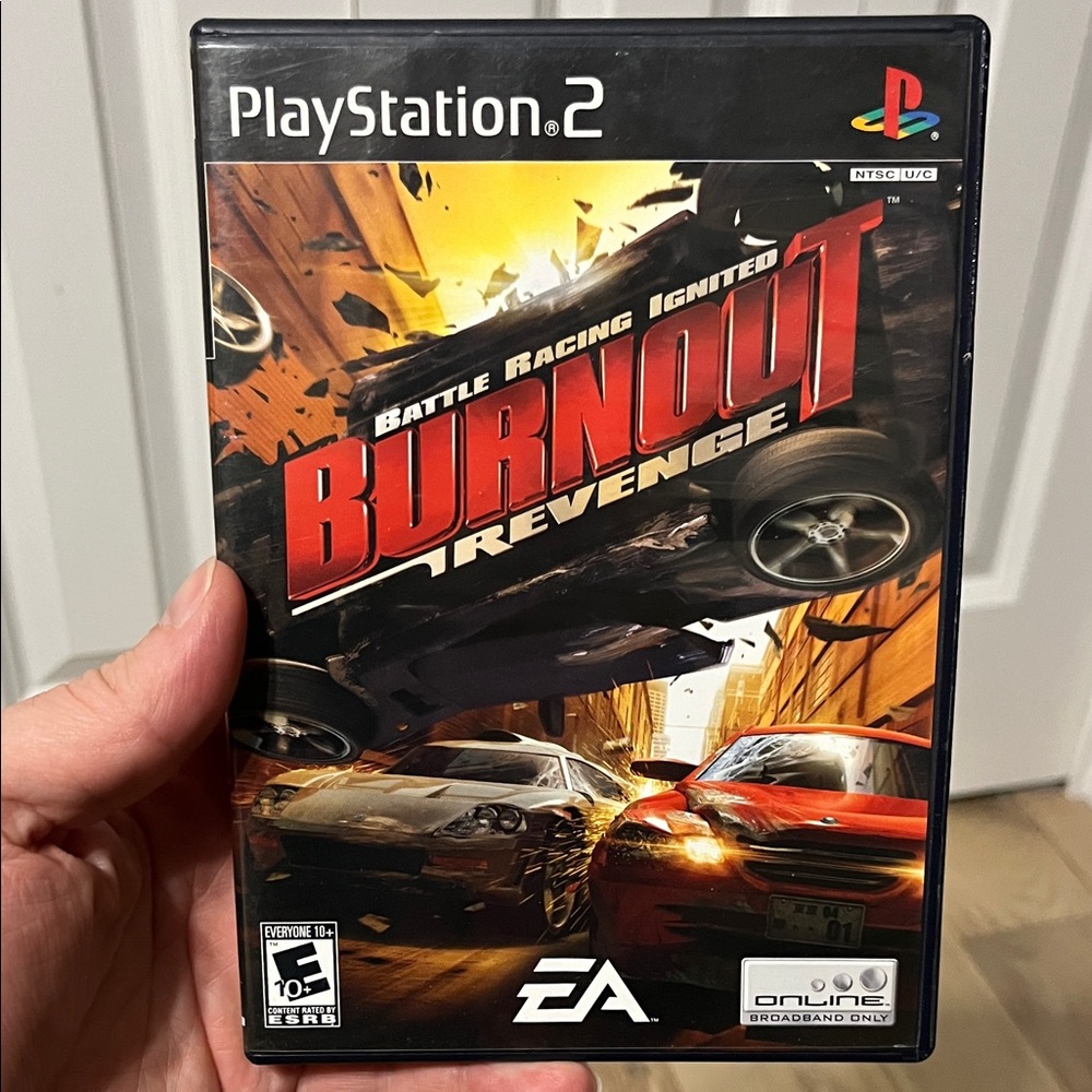 Sony PlayStation 2 Burnout Revenge - Black and Red